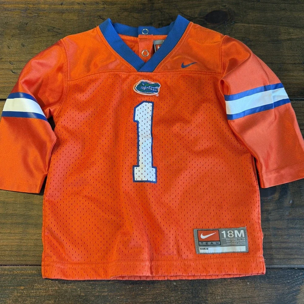 Nike Florida Gators Football Jersey #1 Baby Toddler 18M Orange NCAA Gators